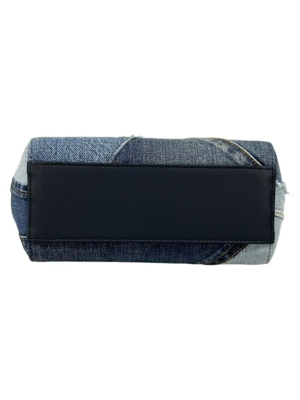 ★SOLD★ Dolce & Gabbana Handbag Shisiri Navy Dark Light Blue Leather - Picture 5 of 15